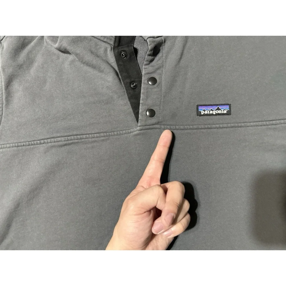 Patagonia Men's XL Snap-T Fleece Pullover Sweatshirt Mock Neck Button Pockets - Picture 6 of 12